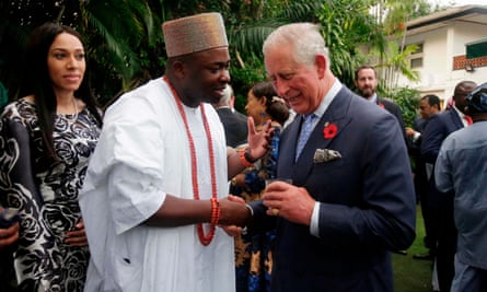 Prince Charles addressed his audience in Lagos in pidgin English.