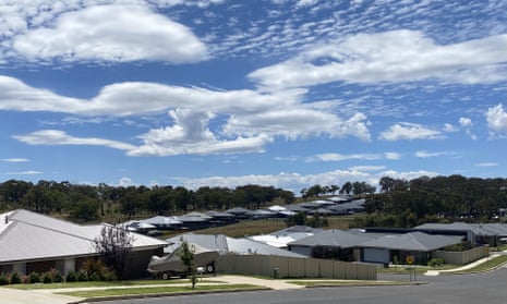 A new housing development in Orange, New South Wales. Urban sprawl is a big problem in Australia’s capital cities but it can have even bigger problems in the bush, where a strong sense of community can be a lifeline.