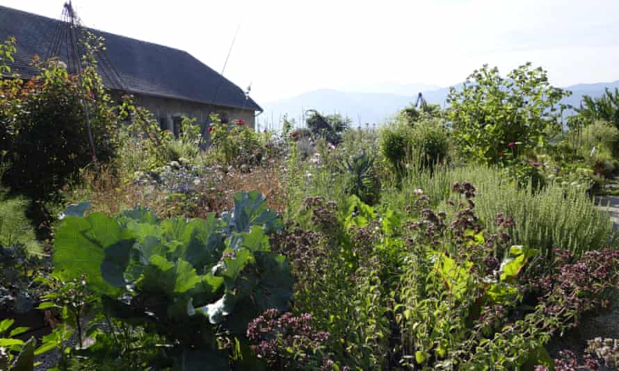The kitchen garden at Château des Allues, Savoie