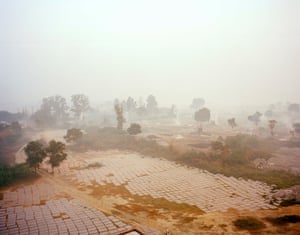 Leather tannery fields, Kanpur, India