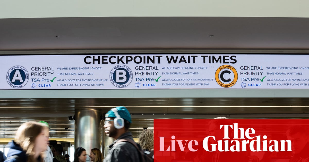 Airport travel chaos continues as DHS funding freeze becomes longest partial shutdown in history – US politics live