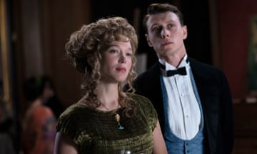 Léa Seydoux and George MacKay in period costumes.