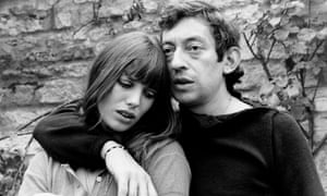 Jane Birkin with Serge Gainsbourg.