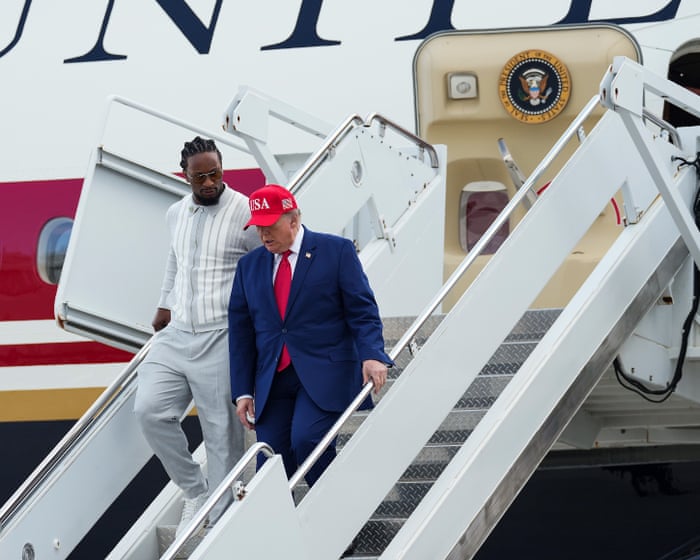 Trump rallies in Georgia as new White House press secretary is fired after five days on the job - live