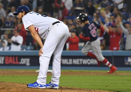 Dodgers pitcher Clayton Kershaw  endured a painful night on the mound