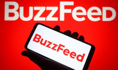 BuzzFeed logo on a phone