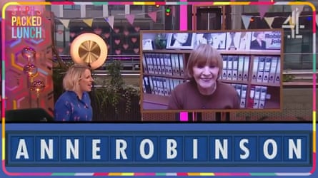 Anne Robinson is unveiled as the first female host of Countdown.