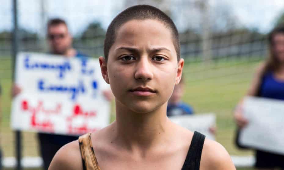  Emma González, 18, a senior at Marjory Stoneman Douglas High School, gave an impassioned speech at an anti-gun rally in Fort Lauderdale.