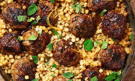 Yotam Ottolenghi’s braised veal meatballs with fregola