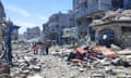 Destroyed buildings in Gaza