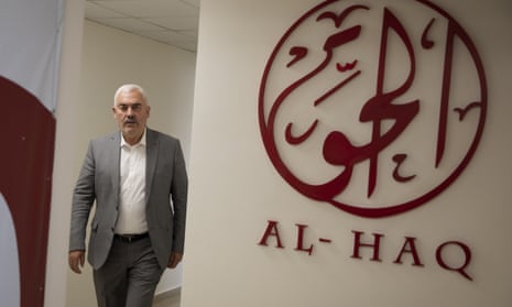 Shawan Jabarin, director of Al-Haq, at the organisation's offices in Ramallah in the West Bank, October 2021