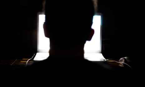 Computer silhouette