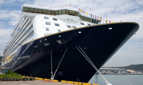 A Saga cruise ship at Dover.