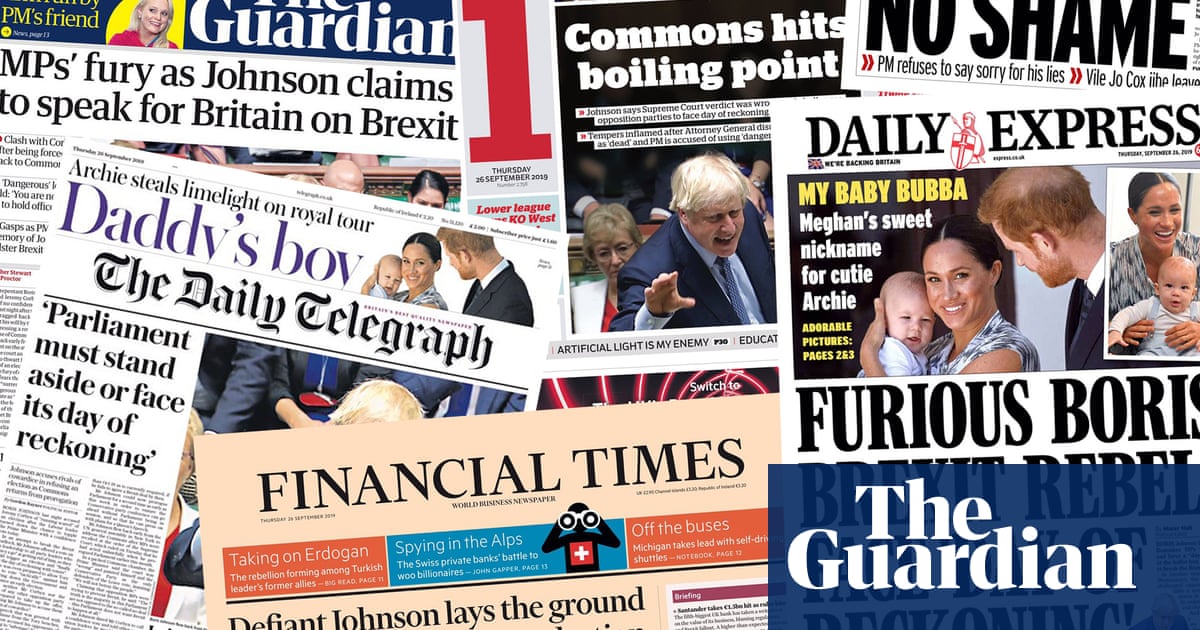 Man with no shame: the papers on Boris Johnsons performance in the Commons