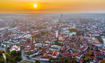 A panorama of Vilnius