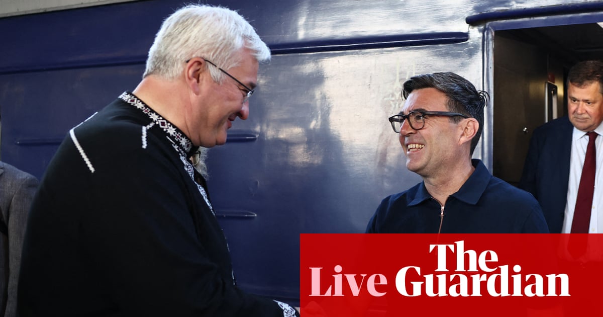 Andy Burnham arrives in Ukraine with plans to share UK blueprints for long-range missiles - Europe live