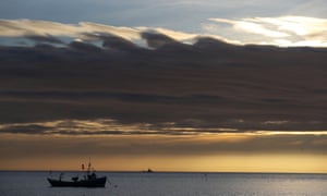 A fishing boat in the North Sea