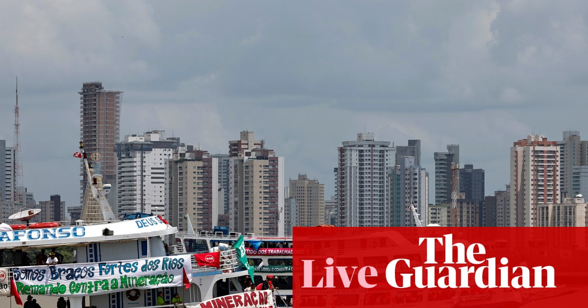 Cop30 live: calls for ‘just transition’ plan grow as report warns world on track for 2.6C of heating