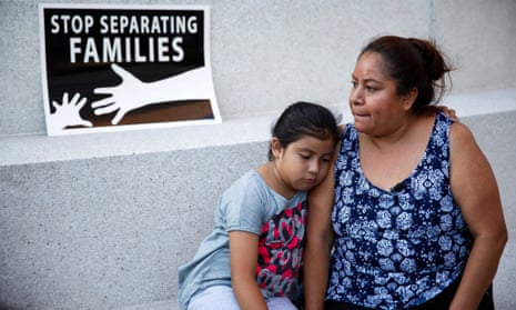 An undocumented immigrant and her daughter outside the supreme court in June, after a ruling which had implications for the Daca program. 
