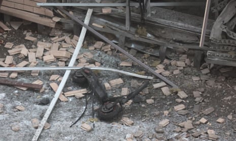 A view of a scene of an explosion in Moscow, Russia, 17 December 2024.