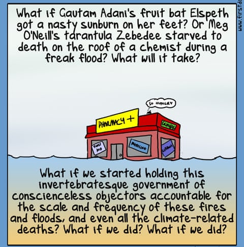 First Dog on the Moon cartoon titled Heatwave, panel 3