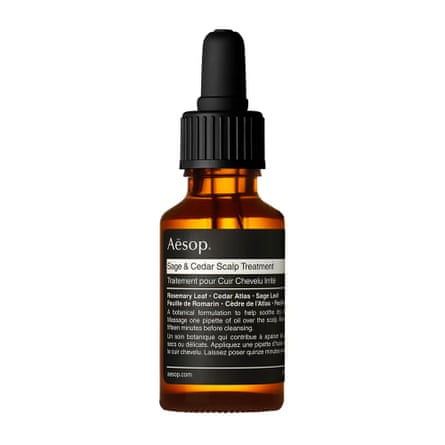 Aesop sage and cedar scalp treatment bottle