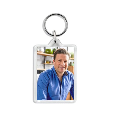 Jamie Oliver Key chain Double-Sided Photo Acrylic keyring / Bag Tag MalibuMagnets via ETsy