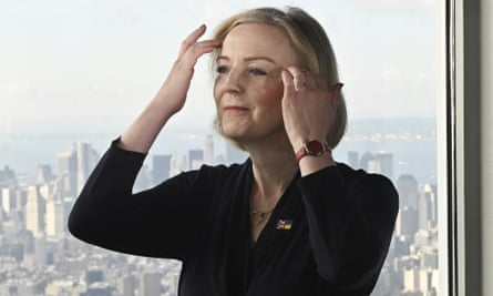 Liz Truss in New York last week.