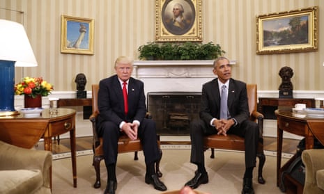 Barack Obama and Donald Trump