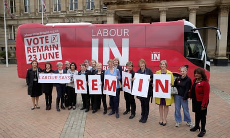 A Labour campaign bus in June 2016.