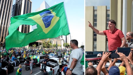 Bolsonaro joins anti-lockdown coronavirus protests in Brazil – video report
