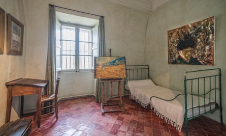 A reconstruction of Vincent Van Gogh’s room in St Paul’s Mausoleum