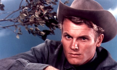 Tab Hunter in The Burning Hills, 1956, in which he starred with Natalie Wood.