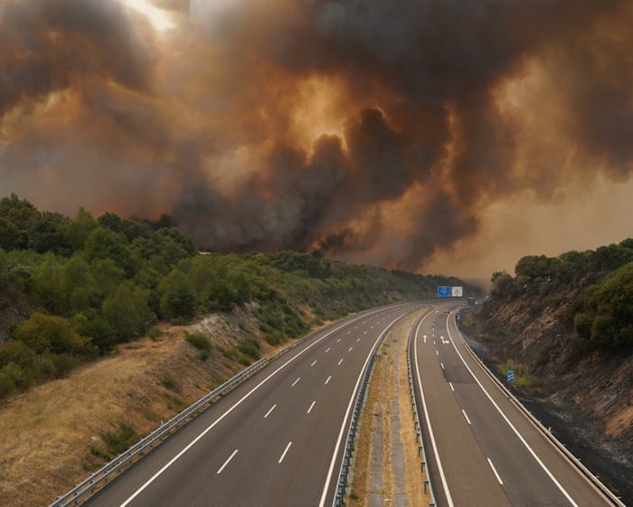 Heatwave that fuelled deadly wildfires was Spain’s ‘most intense on record’