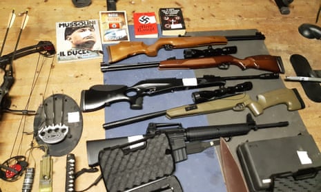 Weapons seized by Italian police