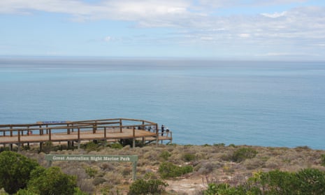 The Great Australian Bight marine park in South Australia.