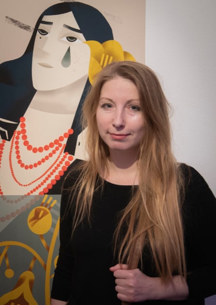 Amelina at a book forum in Kyiv, Ukraine, 22 June.