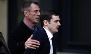 Adam Johnson arrives for sentencing at Bradford crown court in March