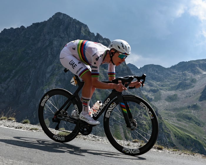Pogacar overwhelms Vingegaard on Col du Tourmalet to take overall lead of Tour