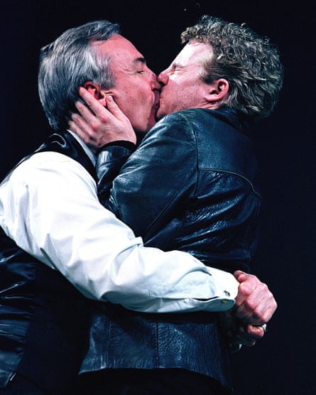 ‘I completely lost it’ … Larry Lamb, left, with Samuel West in Hamlet at the RSC, 2001.