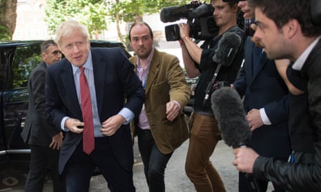 Boris Johnson arrives at an event in London last week.