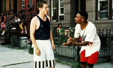 Richard Edson and Spike Lee in Do the Right Thing