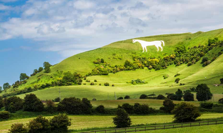 Sube al caballo blanco de Westbury: las tres dagas, Wiltshire.