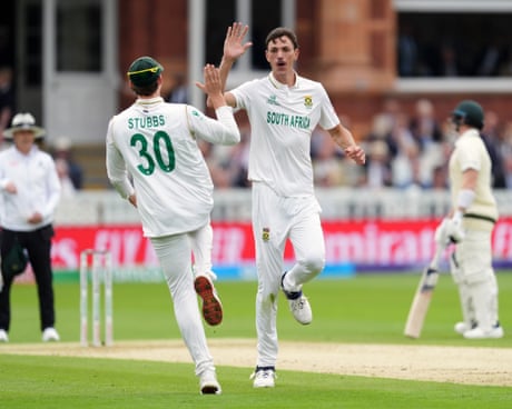 South Africa v Australia: World Test Championship final cricket, day one – live