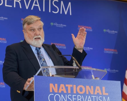 Douglas Wilson, Senior Minister of Christ Church, Moscow, Idaho, speaks at the National Conservatism Conference in Washington