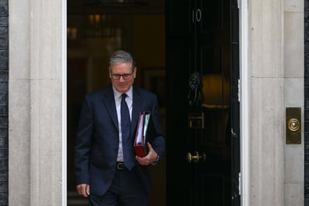 Keir Starmer leaving 10 Downing Street