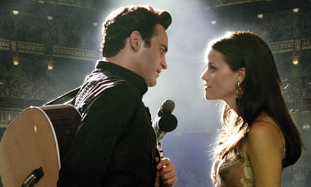 Joaquin Phoenix and Reese Witherspoon in Walk the Line.