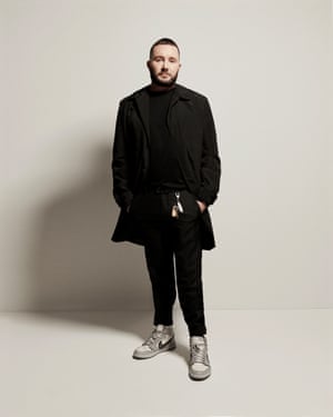 Dior’s menswear designer, Kim Jones, in a pair of Air Diors