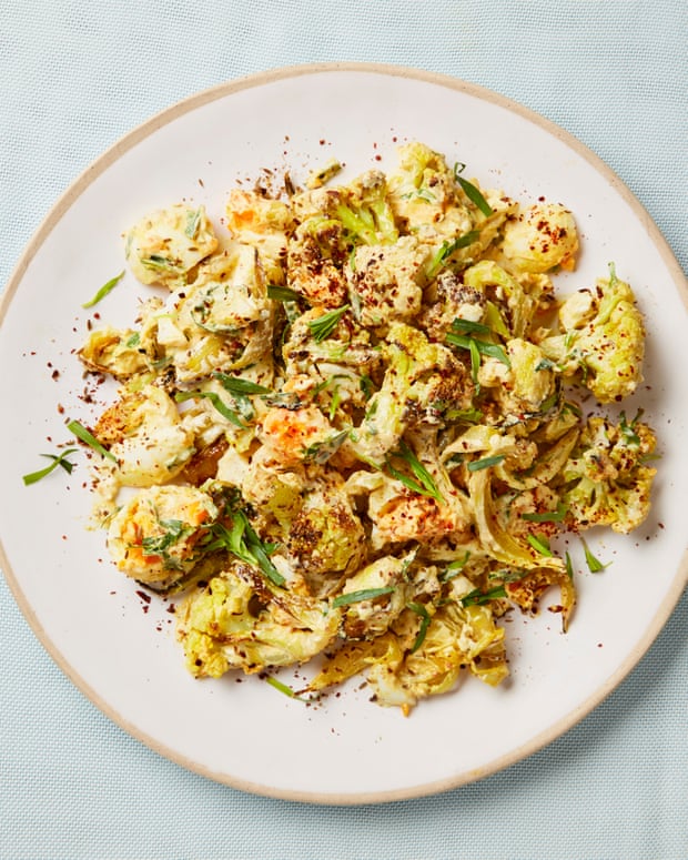 Egg and curried cauliflower salad