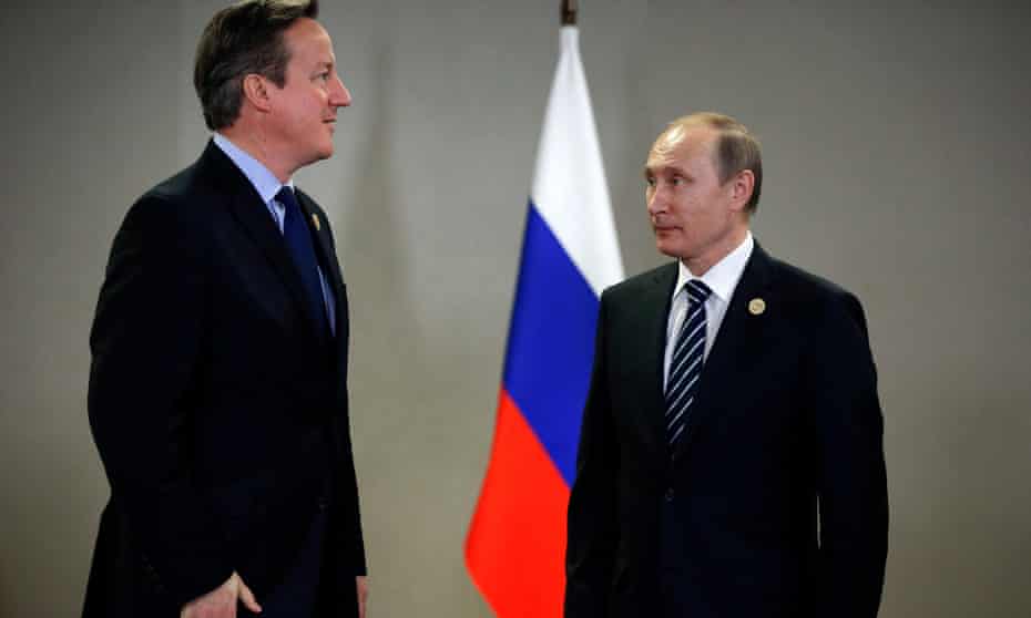 David Cameron has said the UK must work with Russia over the issue in Syria. 